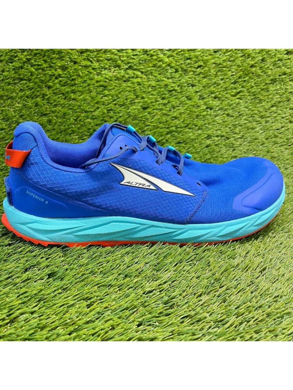 Altra Superior 6 Mens Size 12.5 Blue Athletic Trail Running Shoes Sneakers